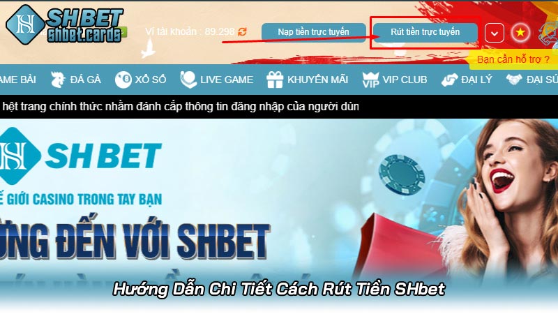 Hướng Dẫn Chi Tiết Cách Rút Tiền SHbet