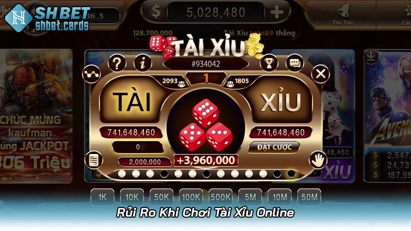 Rủi Ro Khi Chơi Tài Xỉu Online
