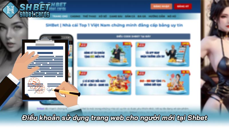 Điều khoản sử dụng trang web cho người mới tại Shbet